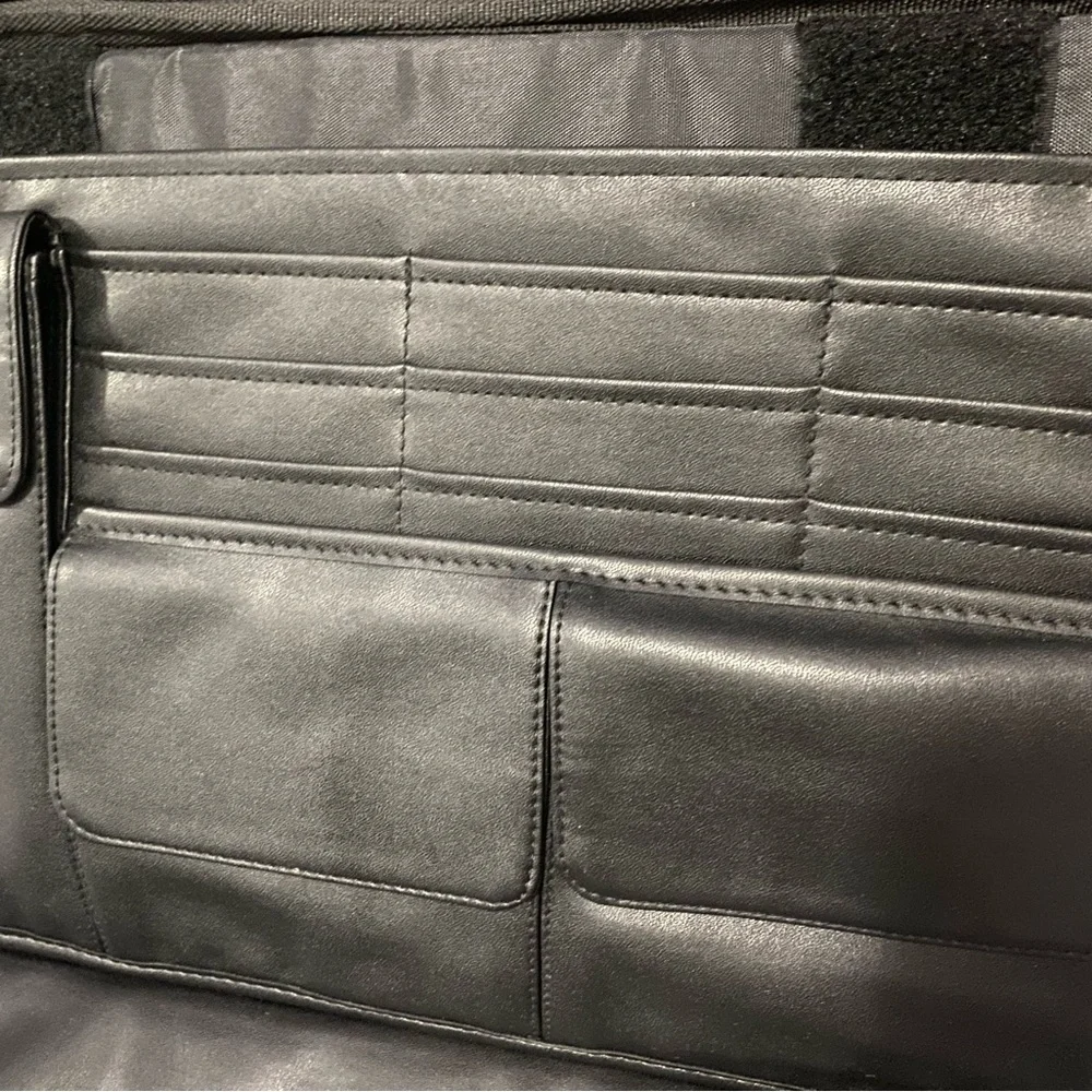 Men’s Black Leather Calise Briefcase